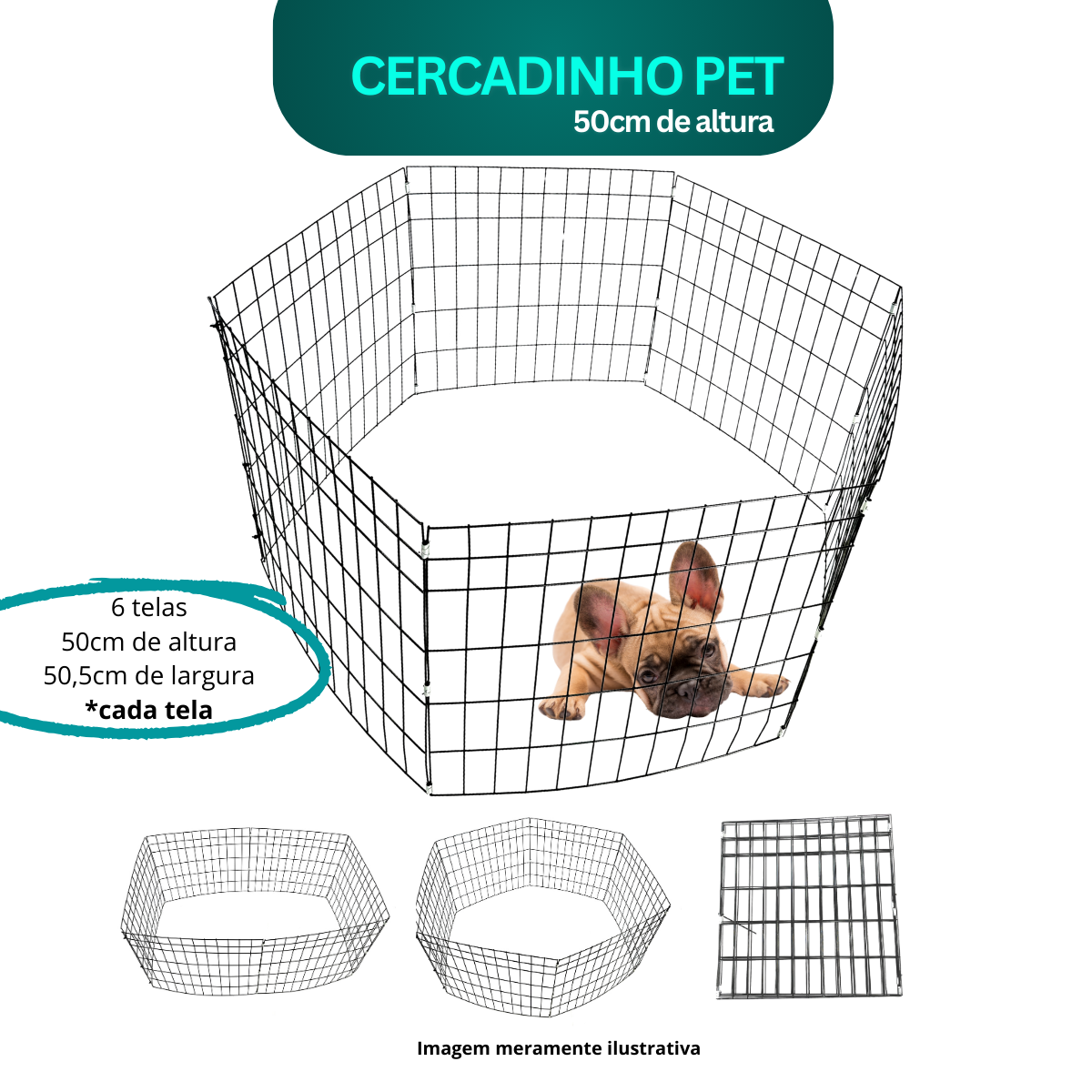 Cercadinho Pet Expen 50 cm - Imagem 5