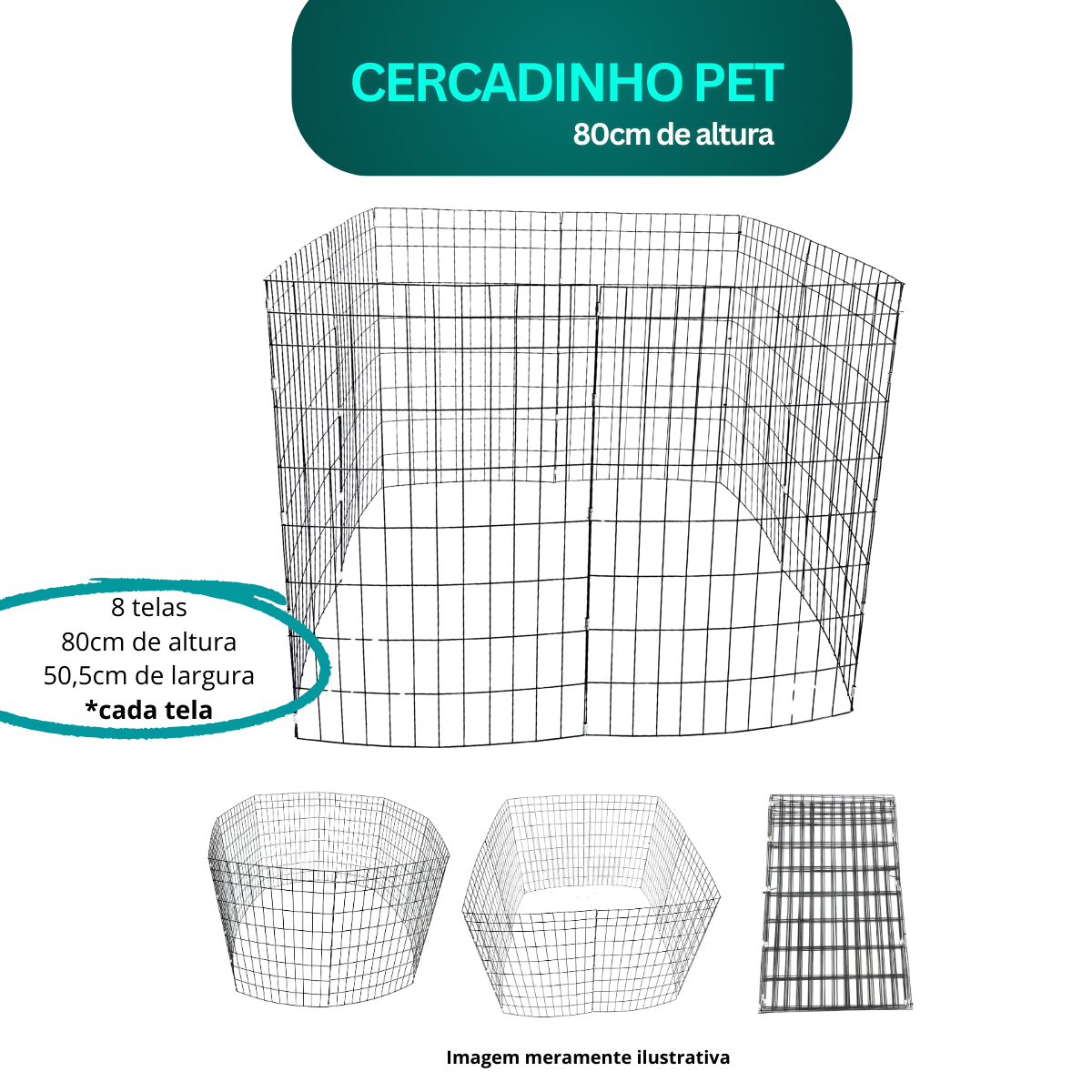 Cercadinho Pet Expen 80 cm - Imagem 4