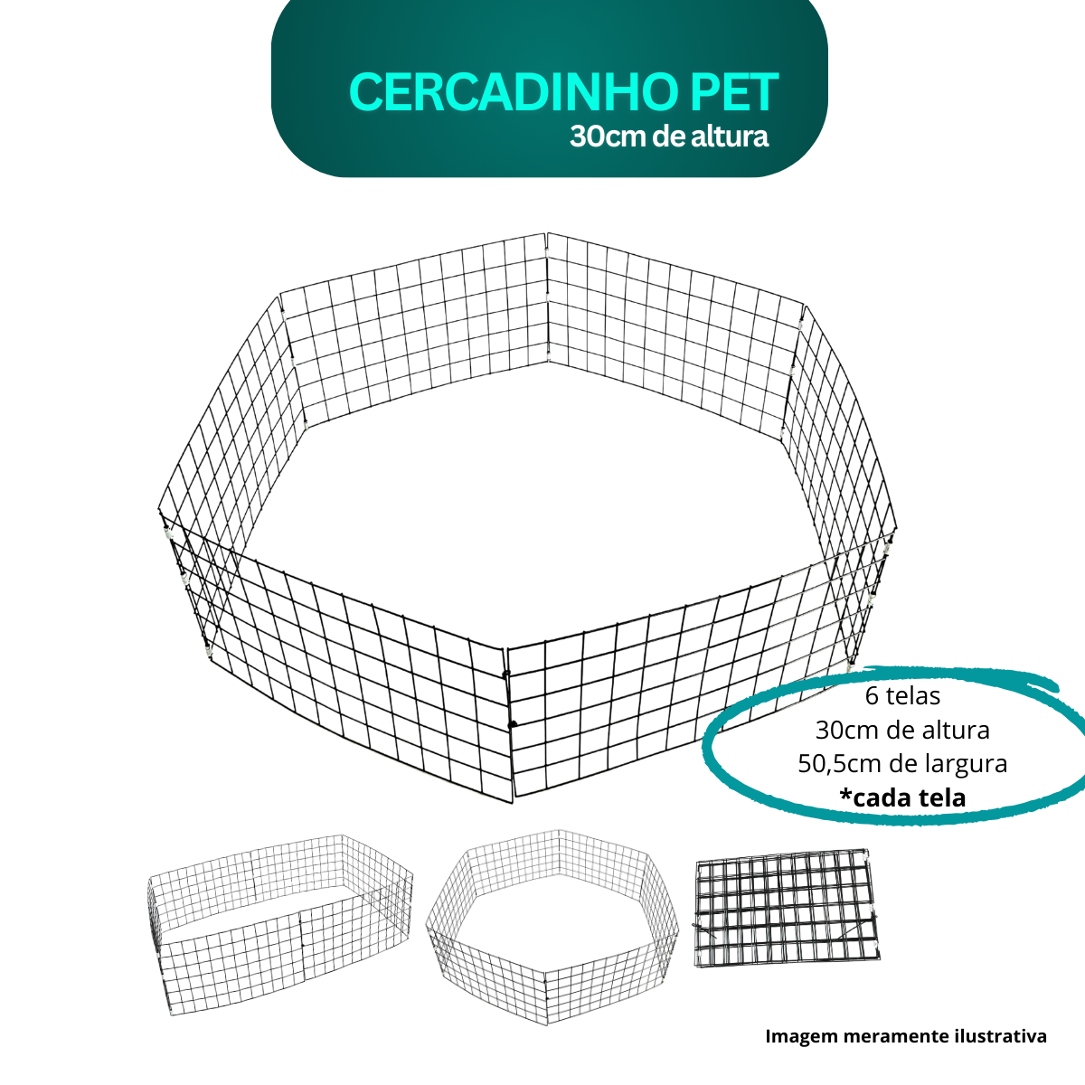 Cercadinho Pet Expen 30 cm
