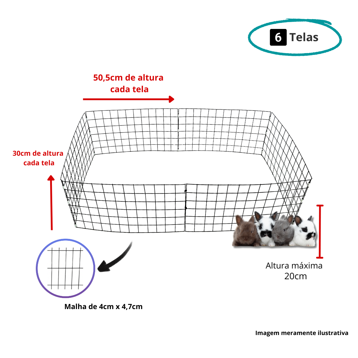 Cercadinho Pet Expen 30 cm - Imagem 4